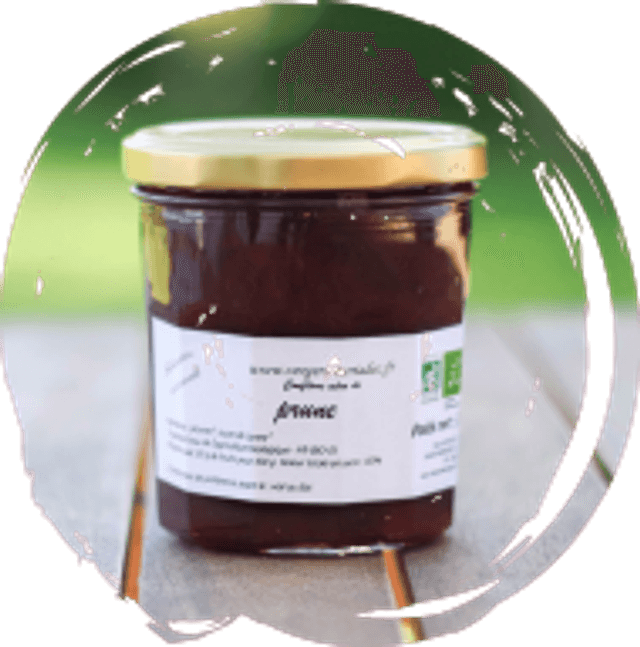 Confiture extra de prune pot de 370 g
