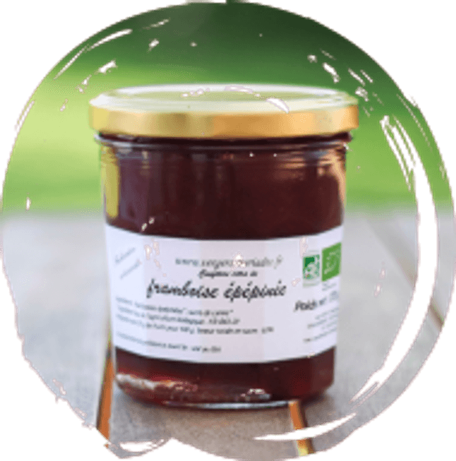 Confiture de framboise épépinée pot de 370 g